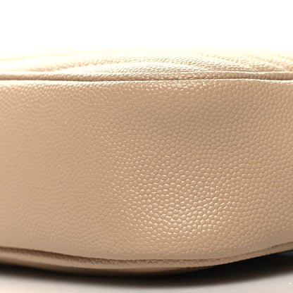 Saint Laurent Grain De Poudre Matelasse Monogram Mini Lou Camera Bag Dark Beige 10 of 10