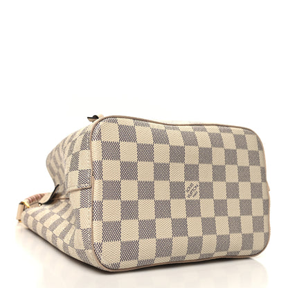 Louis Vuitton Damier Azur Braided Neonoe BB Pink 4 of 11