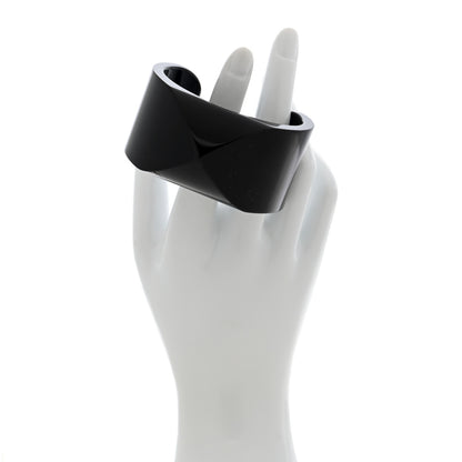 Hermes Aluminium Medor Alu Cuff Bracelet T2 Black 2 of 4