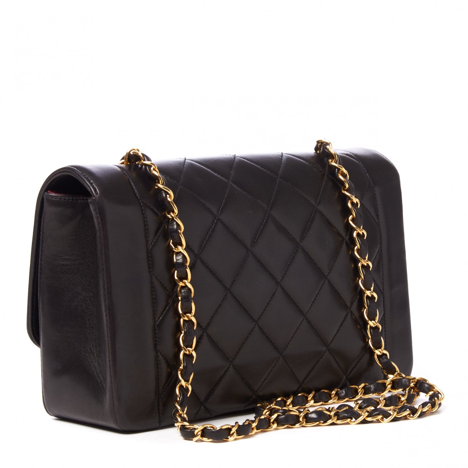 Chanel Lambskin Quilted Medium Single Flap Black 2 of 10