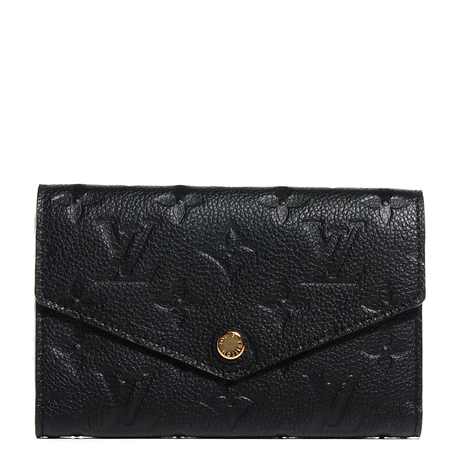 Louis Vuitton Empreinte Compact Curieuse Wallet Black 1 of 8