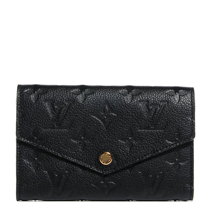 Louis Vuitton Empreinte Compact Curieuse Wallet Black 1 of 8