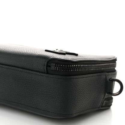 Louis Vuitton Calfskin Aerogram Alpha Wearable Wallet Black 9 of 10