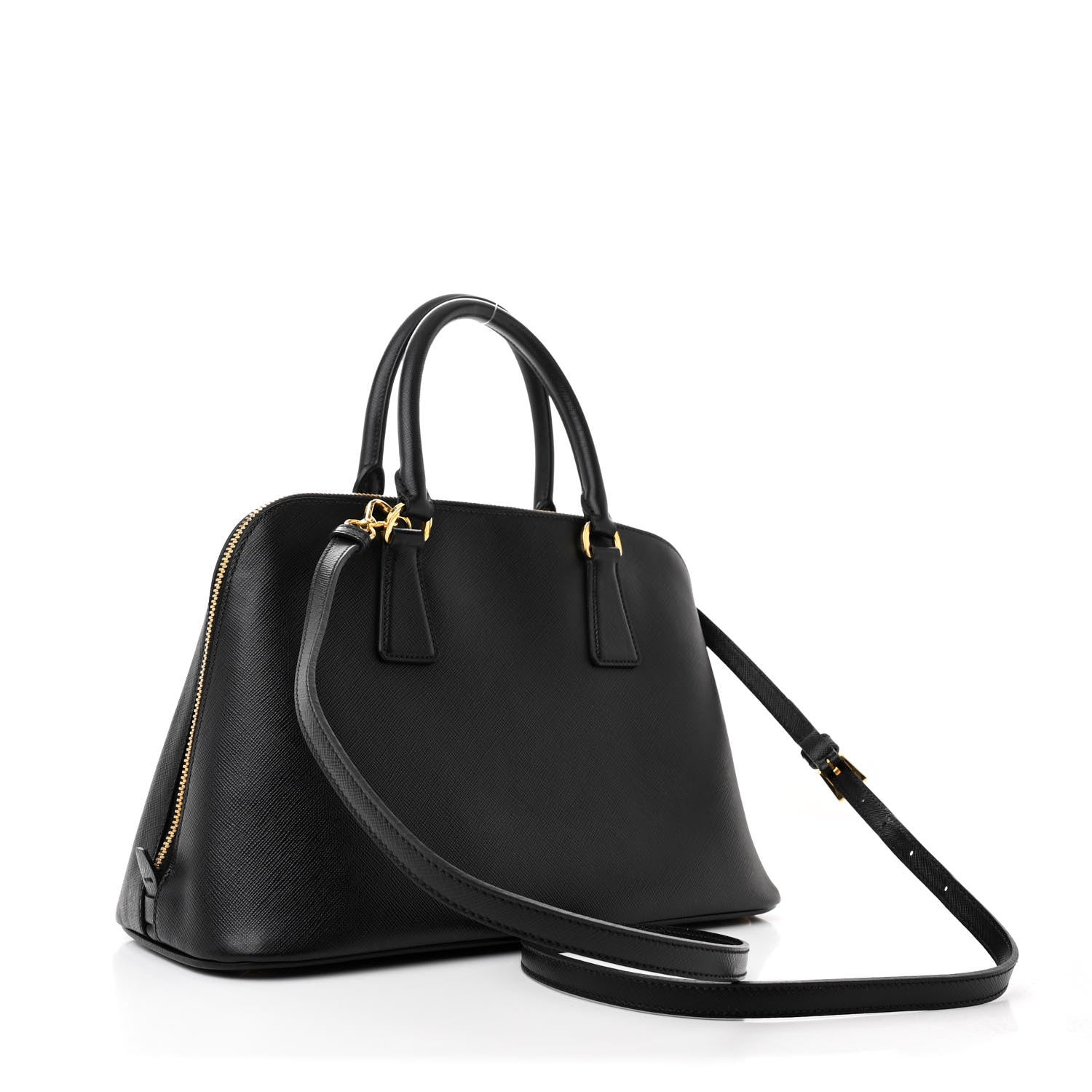 Prada Saffiano Lux Medium Promenade Tote Black 1656834 – FASHIONPHILE