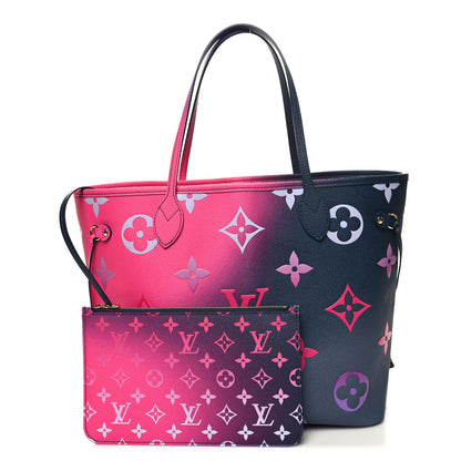 Louis Vuitton Monogram Giant Spring In The City Neverfull MM Midnight Fuchsia 1 of 11