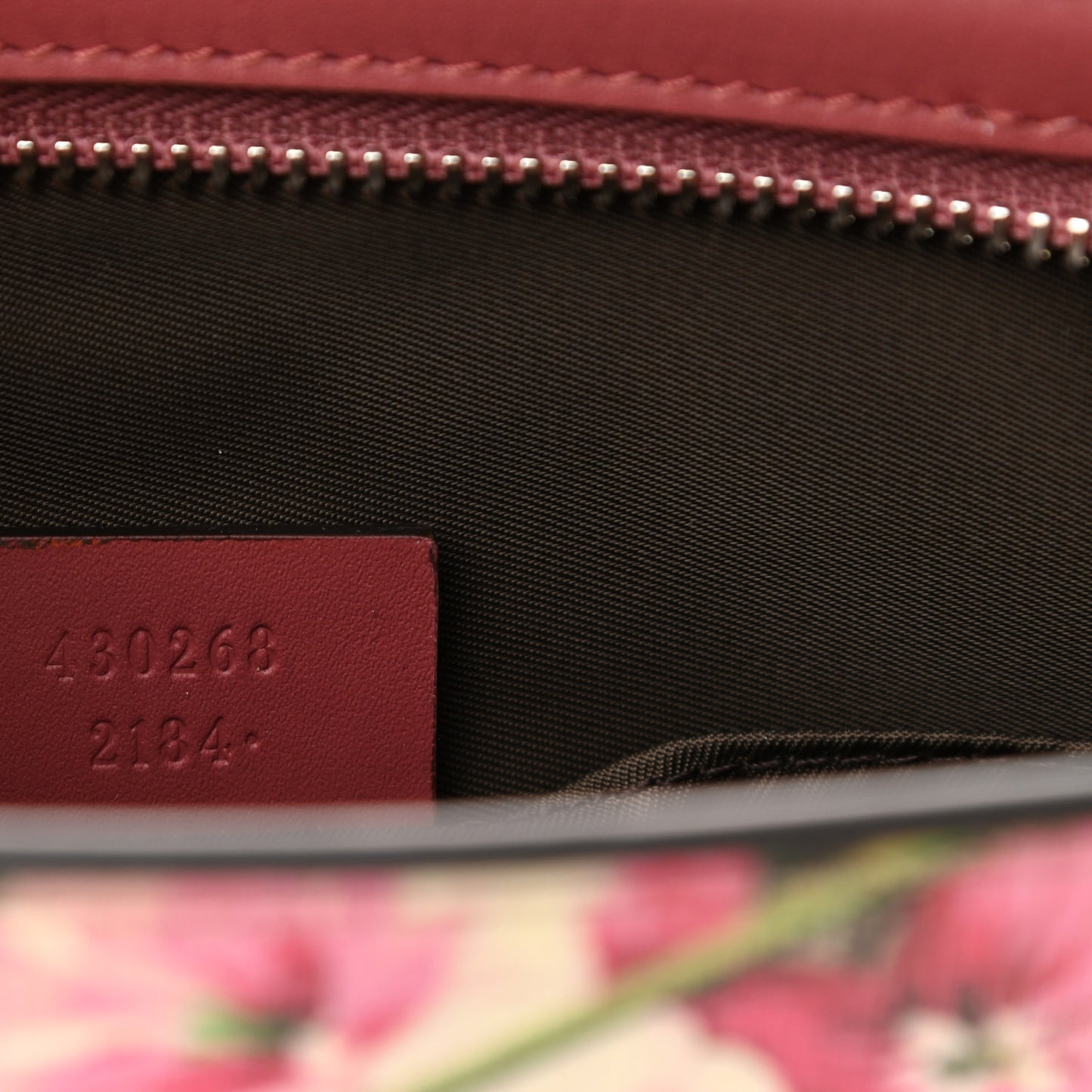 GG Supreme Monogram Blooms Large Cosmetic Case Beige Multicolor Dry Rose