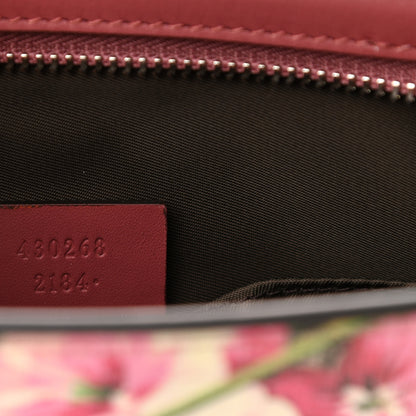 Gucci GG Supreme Monogram Blooms Large Cosmetic Case Beige Multicolor Dry Rose 7 of 10