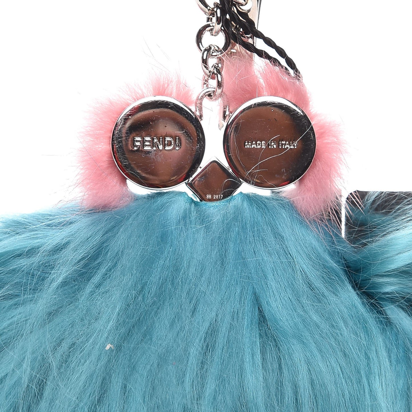 Mink Alpaca Fur Hypnoteyes Witches Bag Charm Acqua
