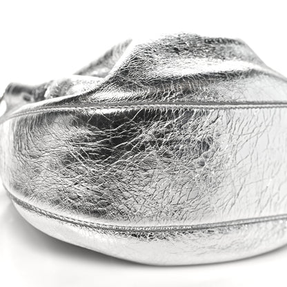 Givenchy Metallic Crackled Lambskin Mini Pumpkin Bag  Light Silvery 8 of 9