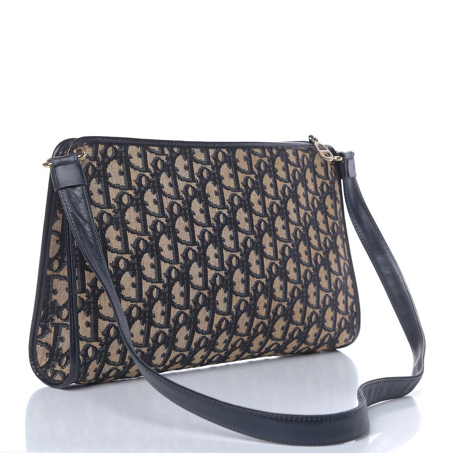 Monogram Shoulder Bag Navy Blue