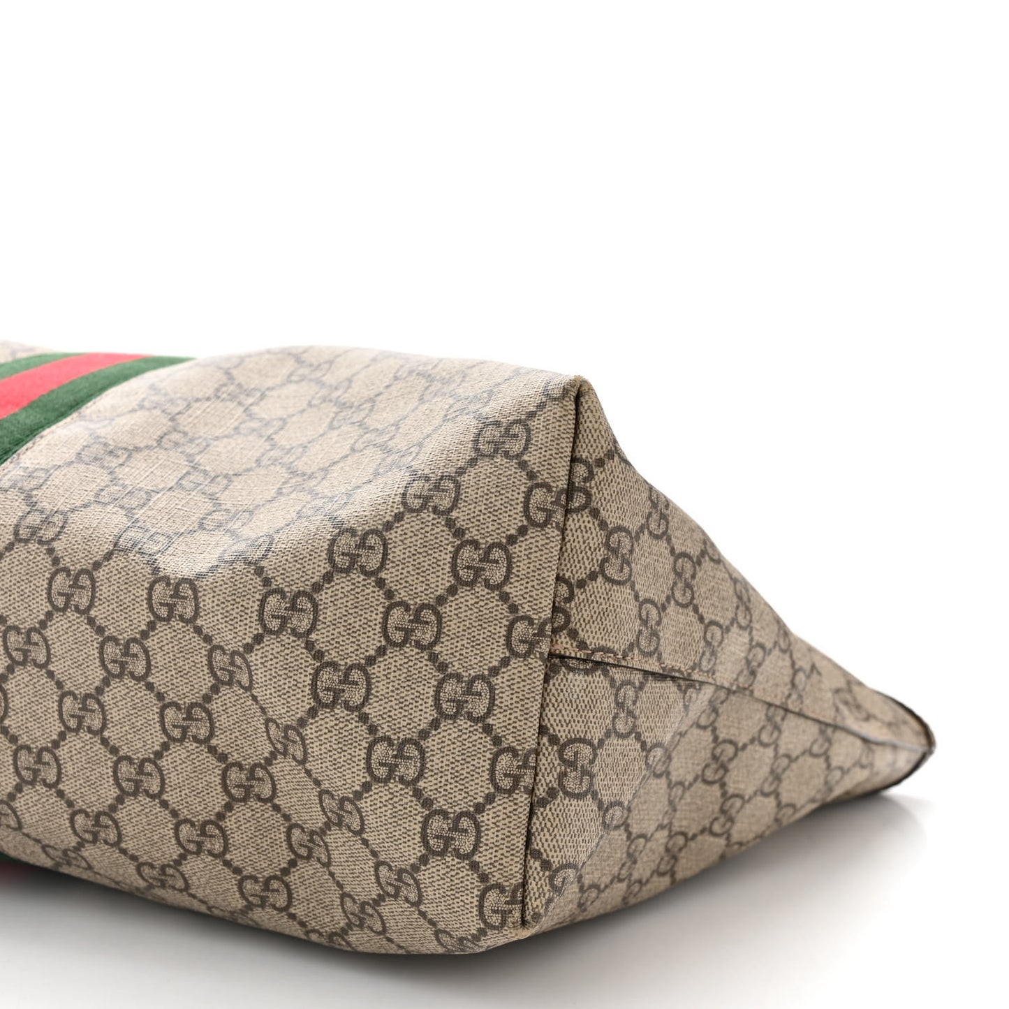 GG Supreme Monogram Medium Ophidia Shopping Tote Brown