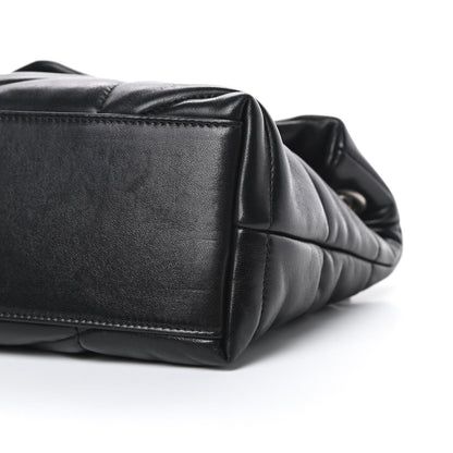 Saint Laurent Lambskin Quilted Small Loulou Puffer Monogram Chain Satchel Black 10 of 15