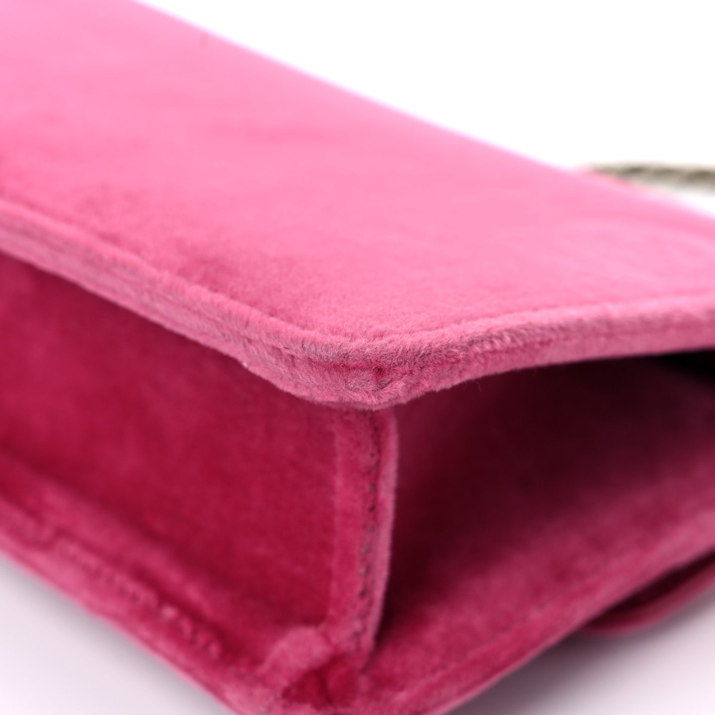 Velvet Crystal Square G Shoulder Bag Light Raspberry Rose