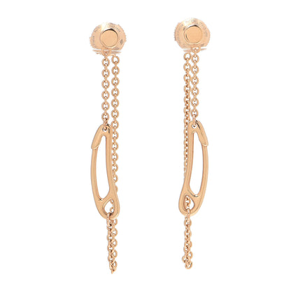 Hermes 18K Rose Gold TPM Chaine D'Ancre Punk Earrings 1 of 5