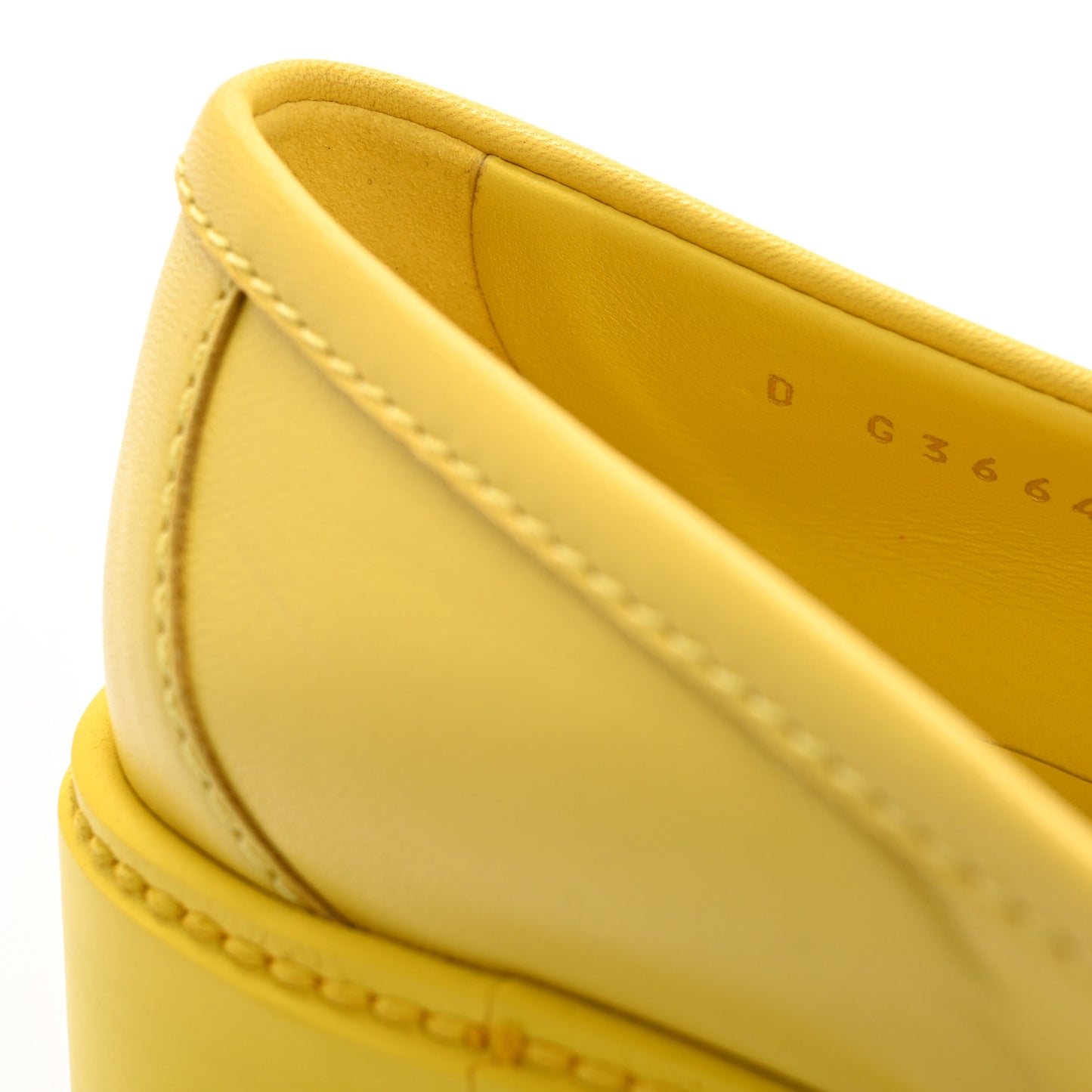 Lambskin Quilted CC Turnlock Loafers 36.5 Yellow
