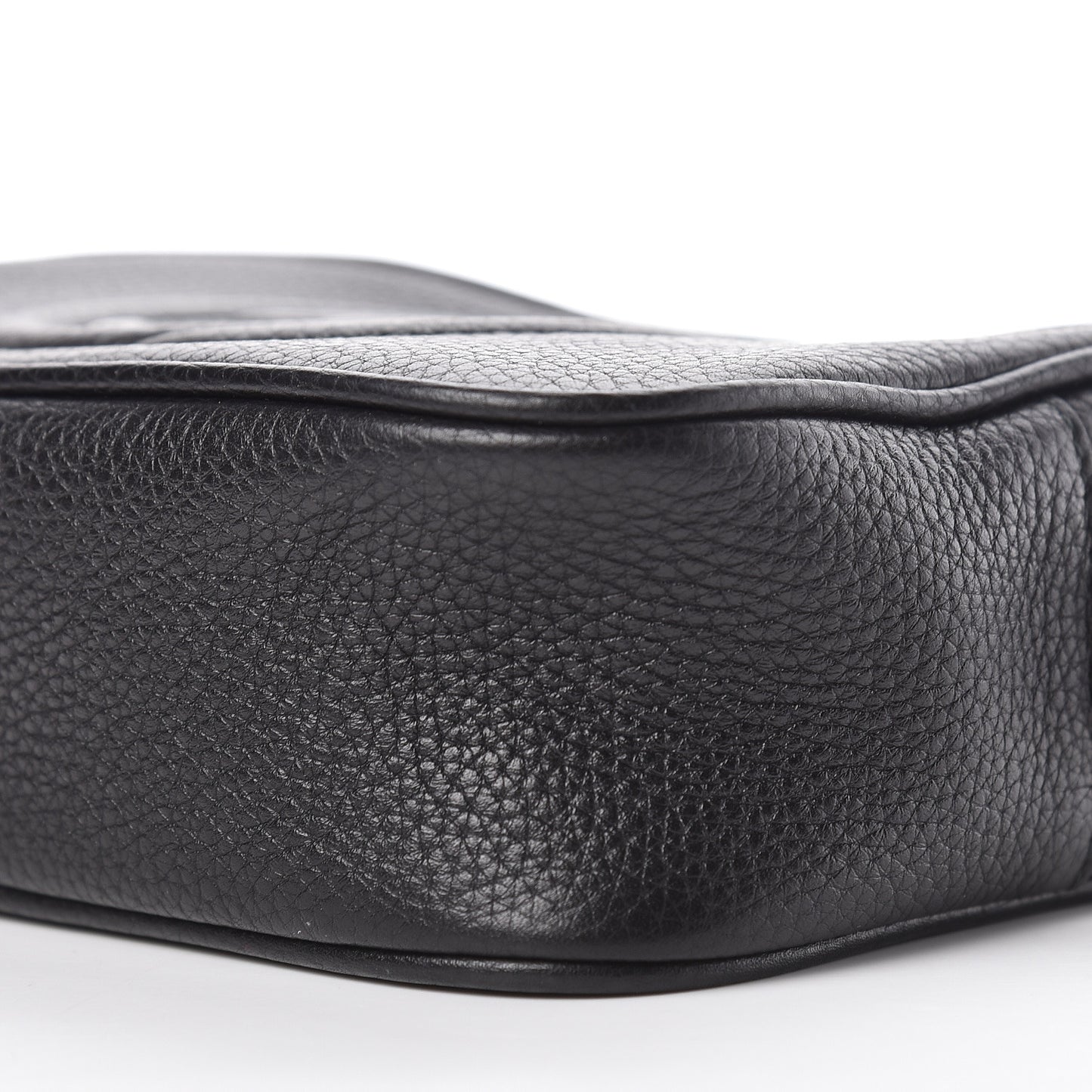 Pebbled Calfskin Mini Soho Disco Bag Black