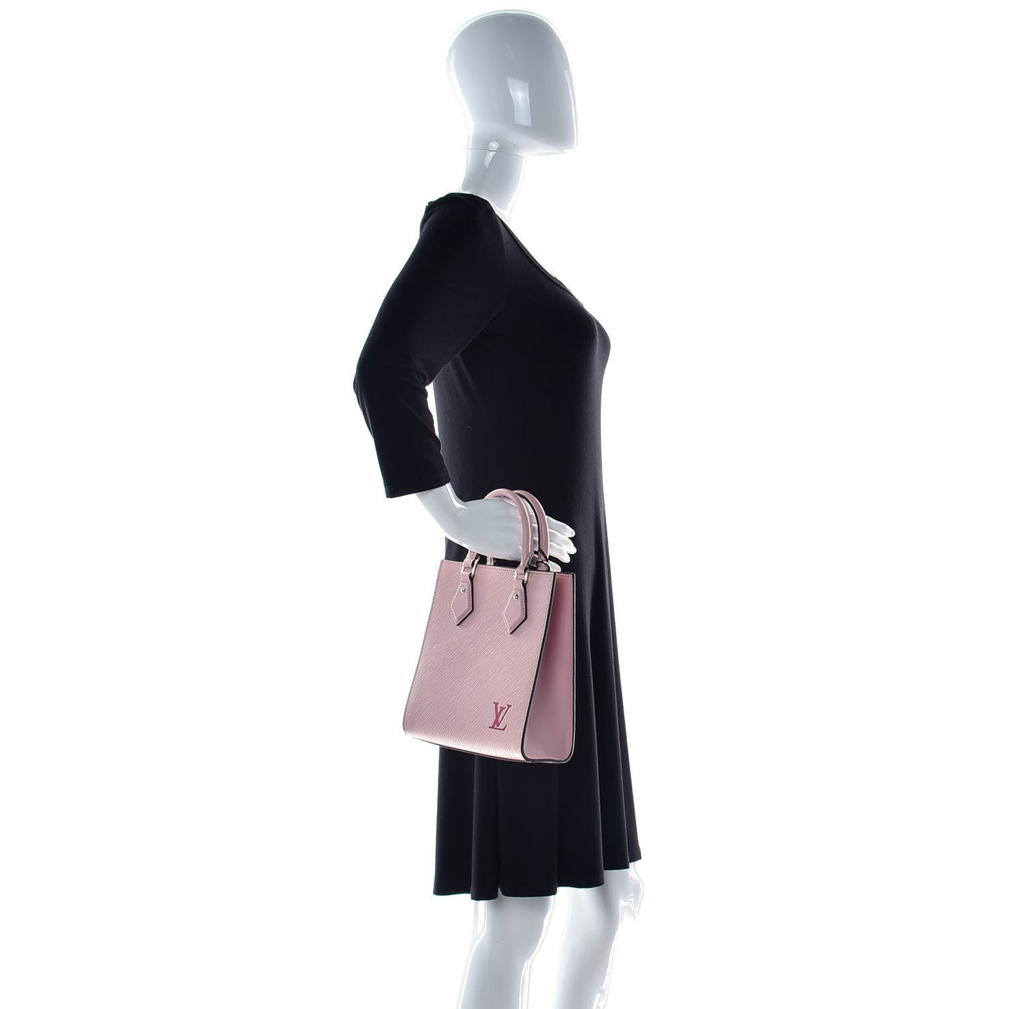 Epi Sac Plat BB Rose Ballerine