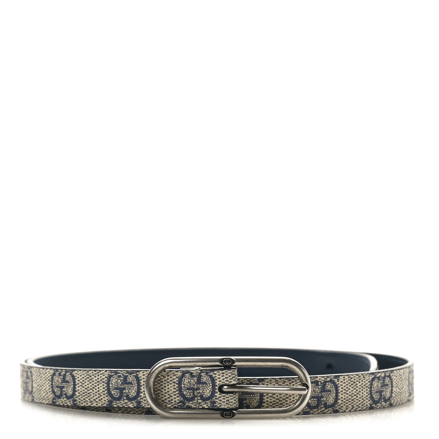 GG Supreme Monogram Jackie 1961 15mm Belt 80 32 Beige Blue