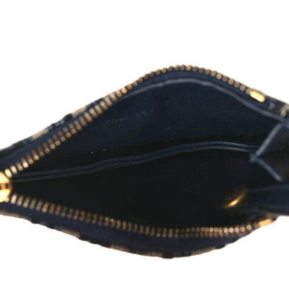 Christian Dior Oblique Saddle Coin Purse Blue 6 of 10