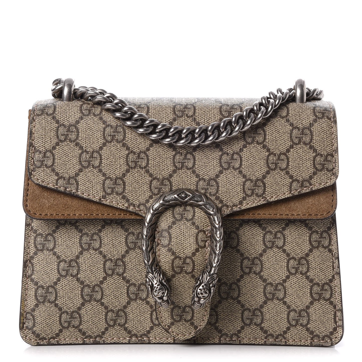 GG Supreme Monogram Mini Dionysus Shoulder Bag Taupe