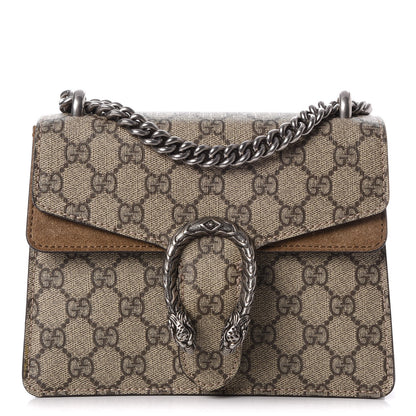Gucci GG Supreme Monogram Mini Dionysus Shoulder Bag Taupe 1 of 7