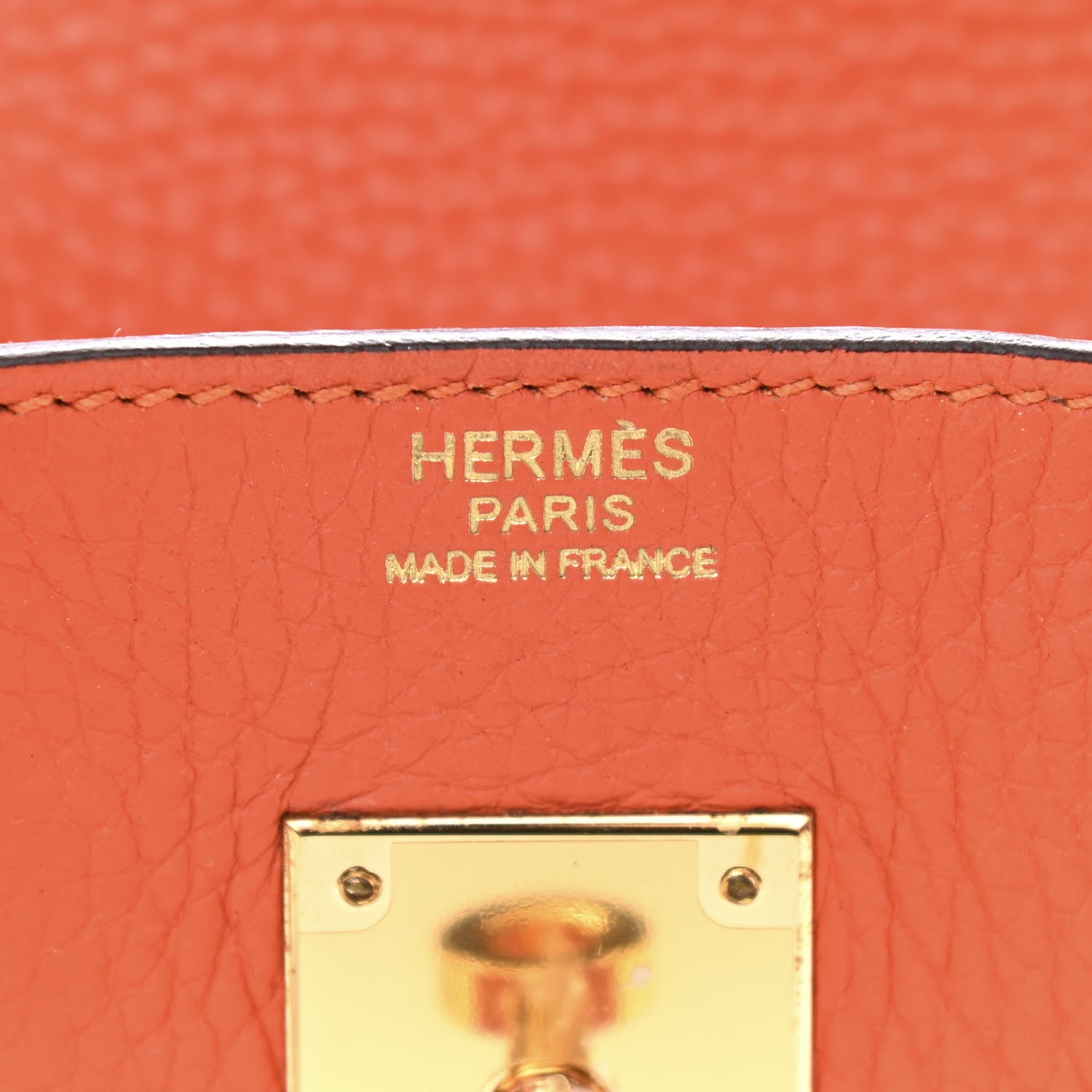 Hermes Taurillon Clemence Birkin 30 Feu 6 of 10