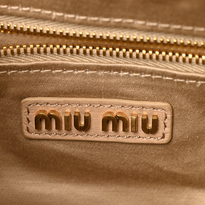 Miu Miu Nappa Matelasse Regular Arcadie Top Handle Bag Sabbia 6 of 9