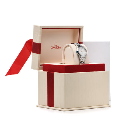 Omega Stainless Steel Diamond Mother of Pearl 27mm De Ville Prestige Quartz Watch 424.10.27.60.55.001 5 of 5