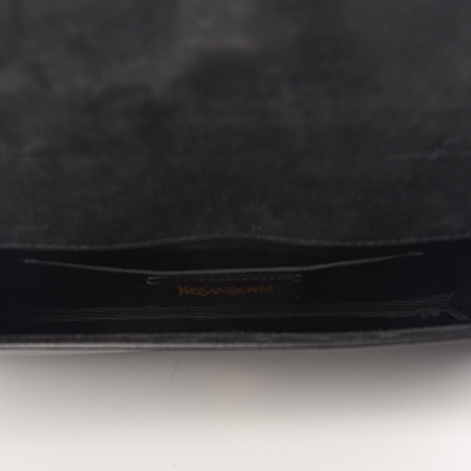 Saint Laurent Textured Patent Classic Y Ligne Clutch Black 5 of 10