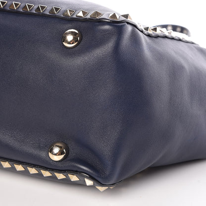 Valentino Garavani Vitello Medium Rockstud Tote Marine 12 of 12