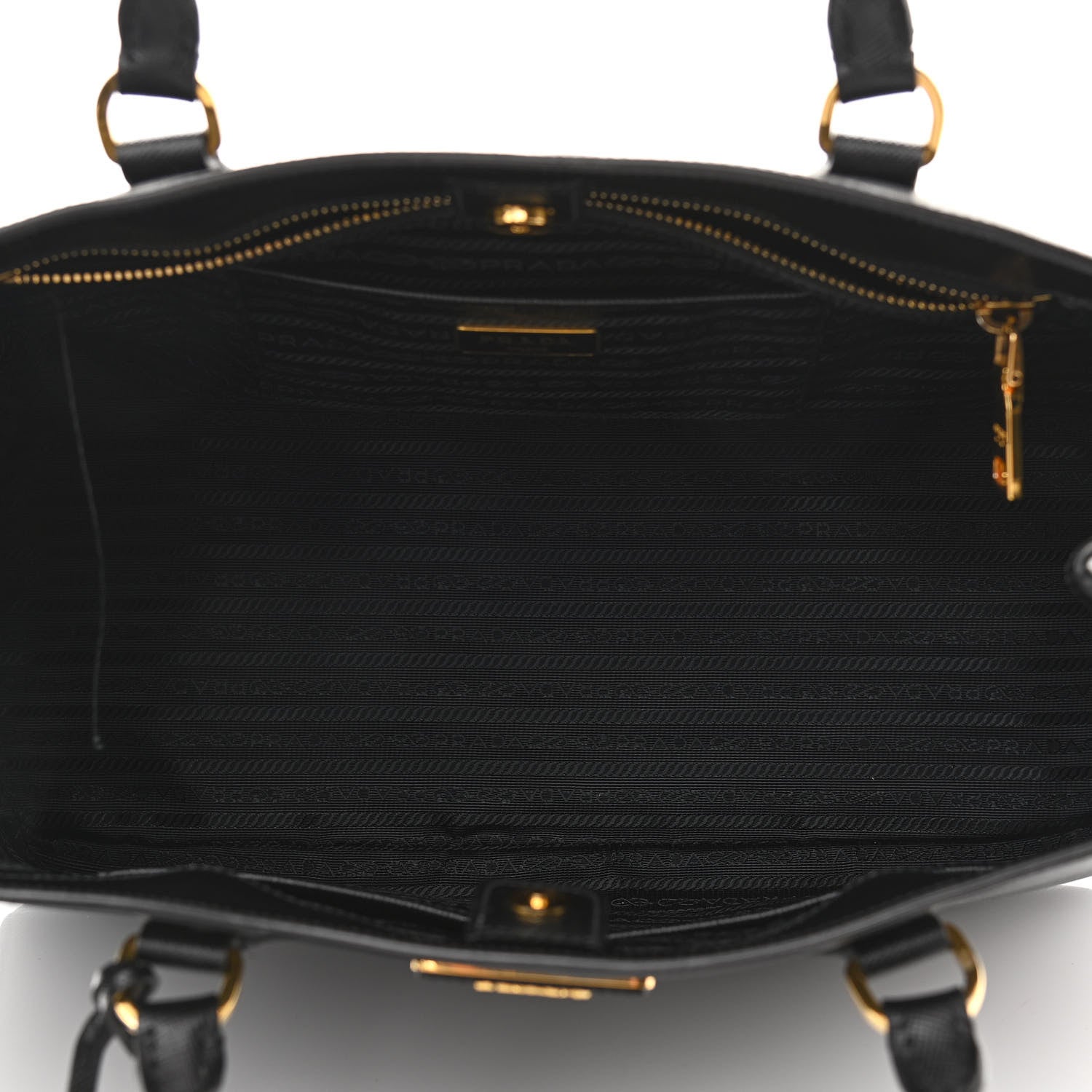 Prada Saffiano Lux Large Tote Black 7 of 11