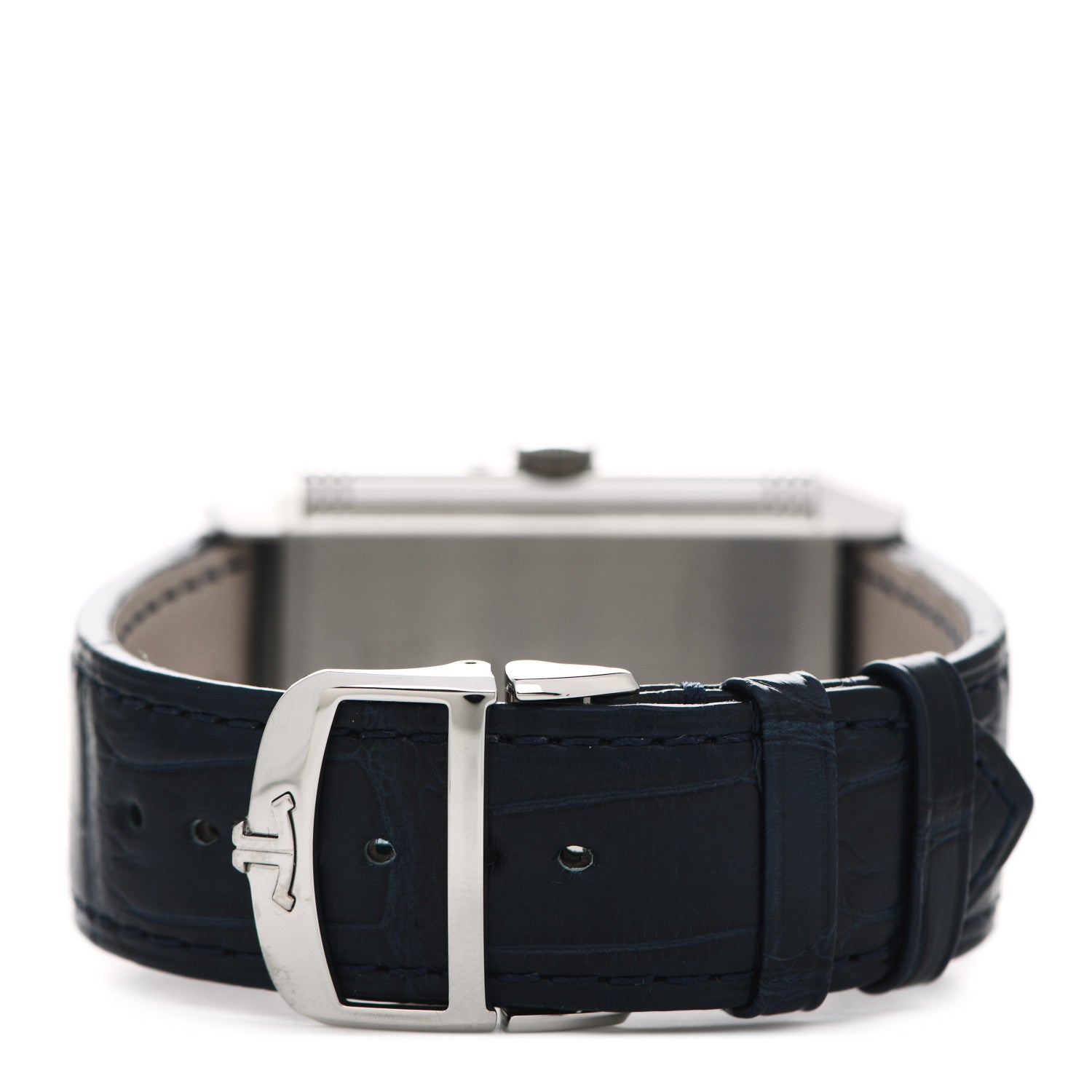 Jaeger-LeCoultre Stainless Steel Alligator 29.9mm Reverso Tribute Moon Manual Winding Watch Q3958420 3 of 5