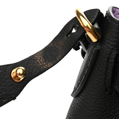 Versace Calfskin Medium La Medusa Top Handle Handbag Black Lilac 11 of 11