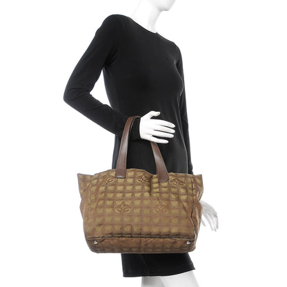 Chanel Nylon Medium Travel Tote Khaki 2 of 16