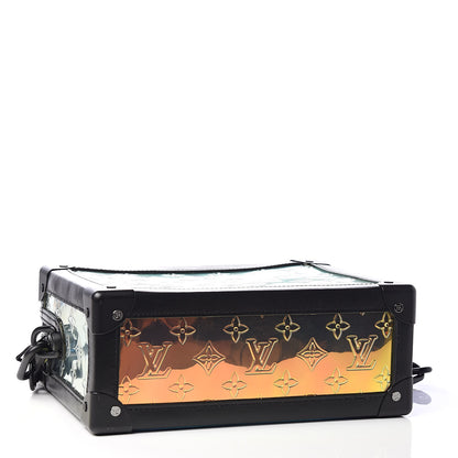 Louis Vuitton Calfskin PVC Monogram Solar Ray Soft Trunk Iridescent Prism Black 4 of 9