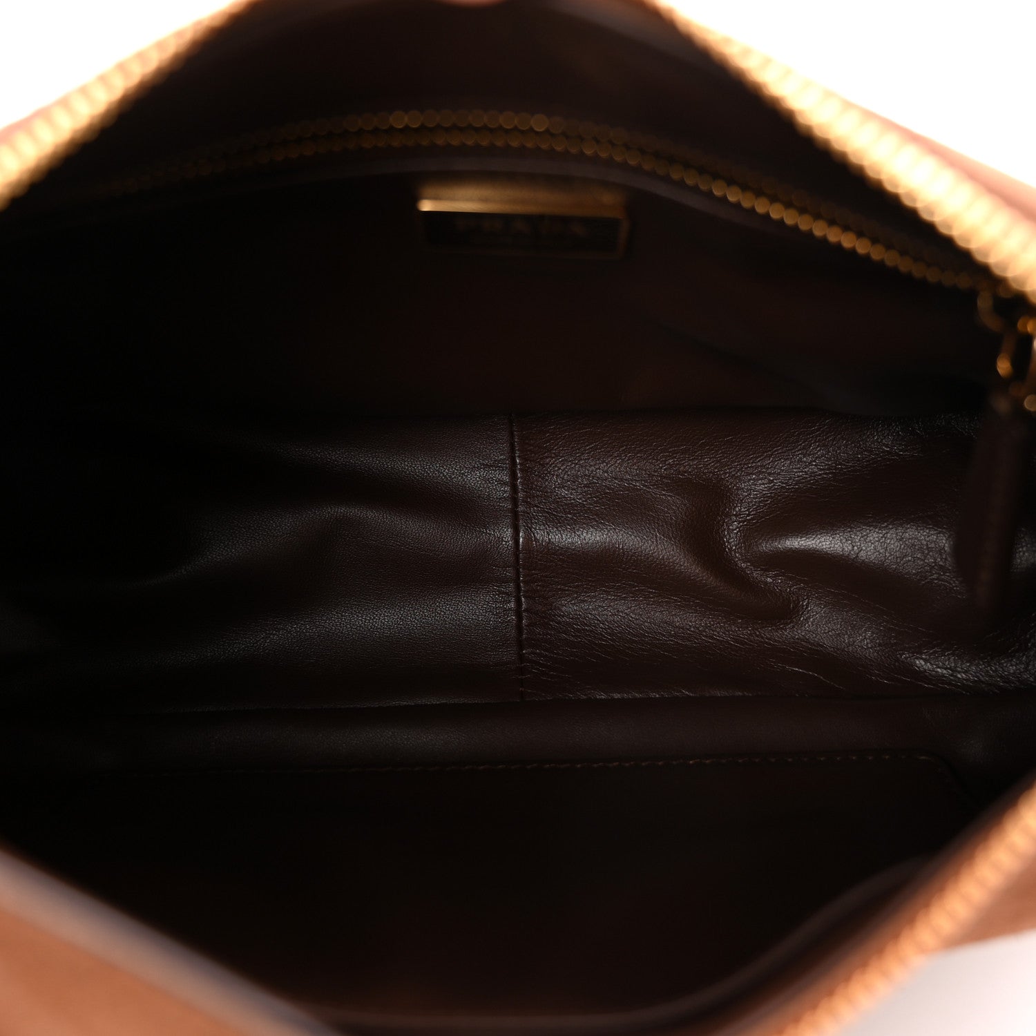 Prada Scamosciato Suede Medium Aimee Shoulder Bag Cacao 5 of 10