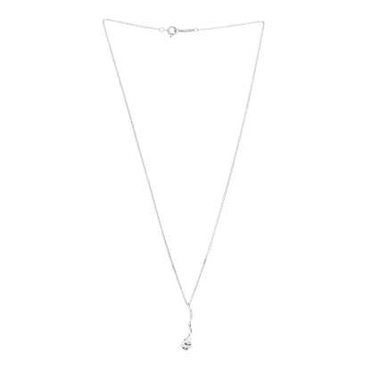 Tiffany Sterling Silver Frank Gehry Orchid Drop Pendant Necklace 3 of 7