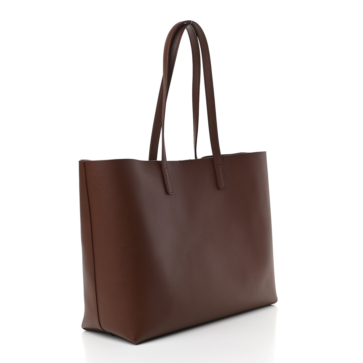 Saint Laurent Calfskin Large Shopping Tote Old Brandy 4 of 10