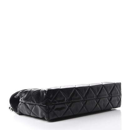 Chanel Vinyl Quilted In the Business Flap Bag Black 4 of 11