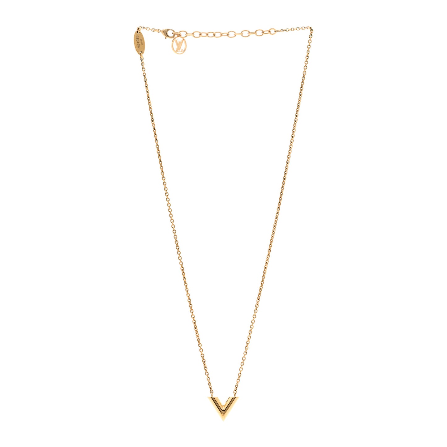Essential V Necklace Gold