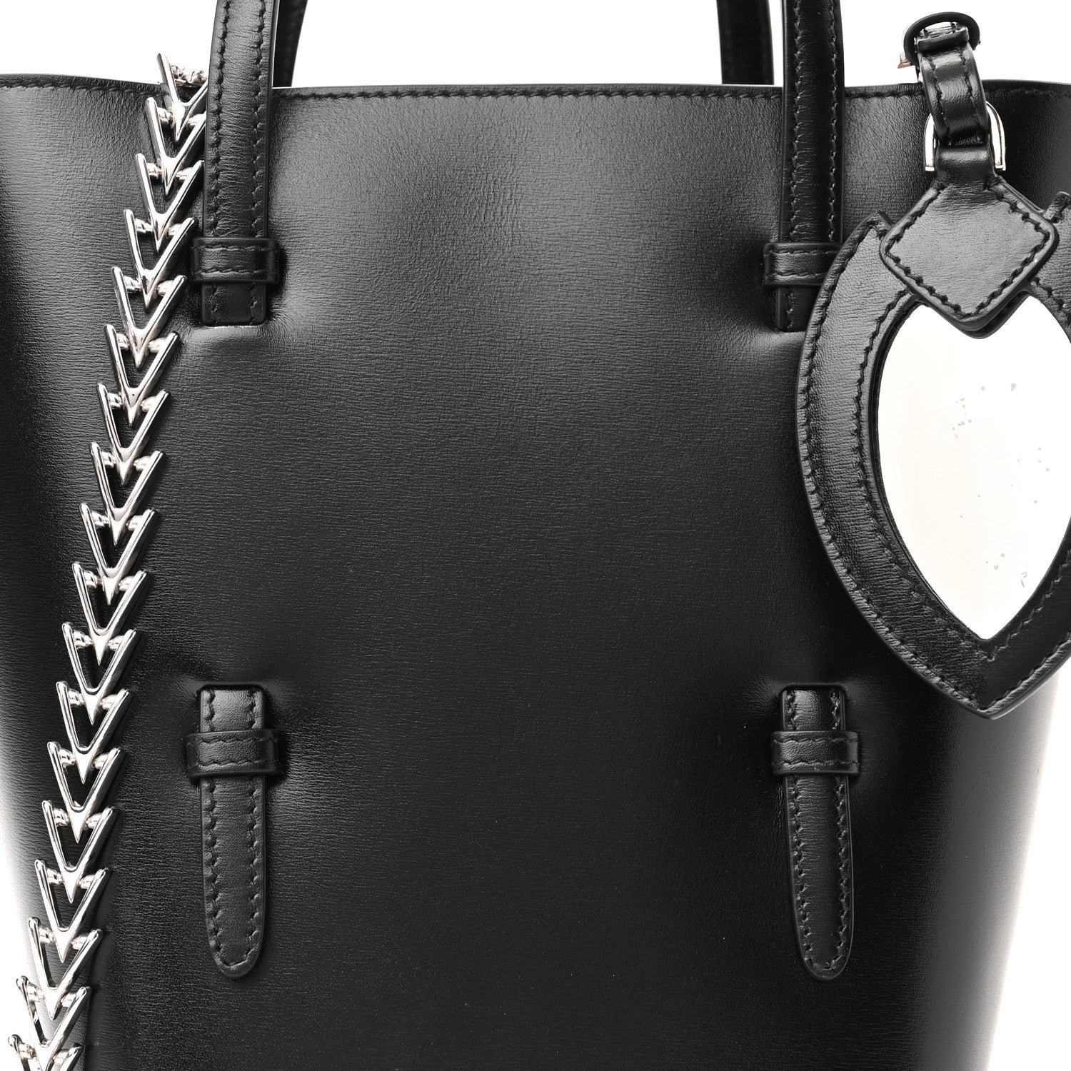 Alaia Calfskin Chain Bag Black 7 of 11