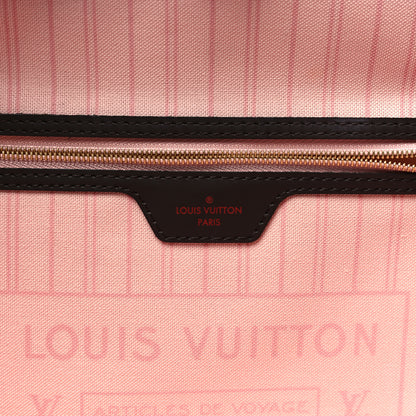Louis Vuitton Damier Ebene Neo Neverfull MM Rose Ballerine 6 of 11
