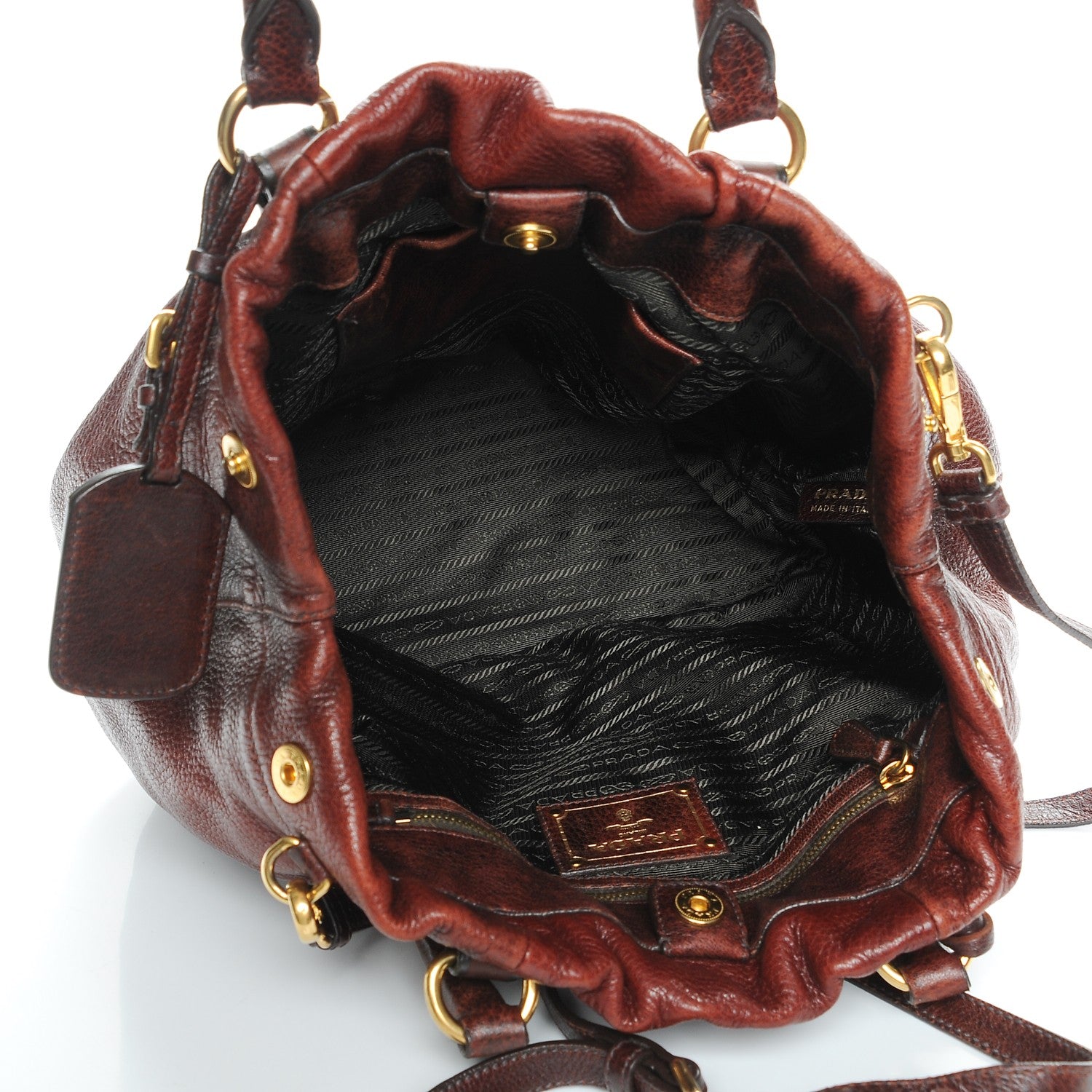 Prada Cervo Antik Shoulder Bag Etrusco Sfumato 6 of 9