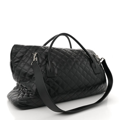 Saint Laurent Calfskin Quilted ES Giant Travel Bag Black 3 of 12