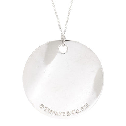 Tiffany Sterling Silver Notes Round Pendant Necklace 4 of 7