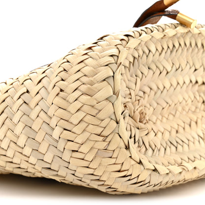 Chloe Raffia Calfskin Marcie Basket Tan 9 of 11