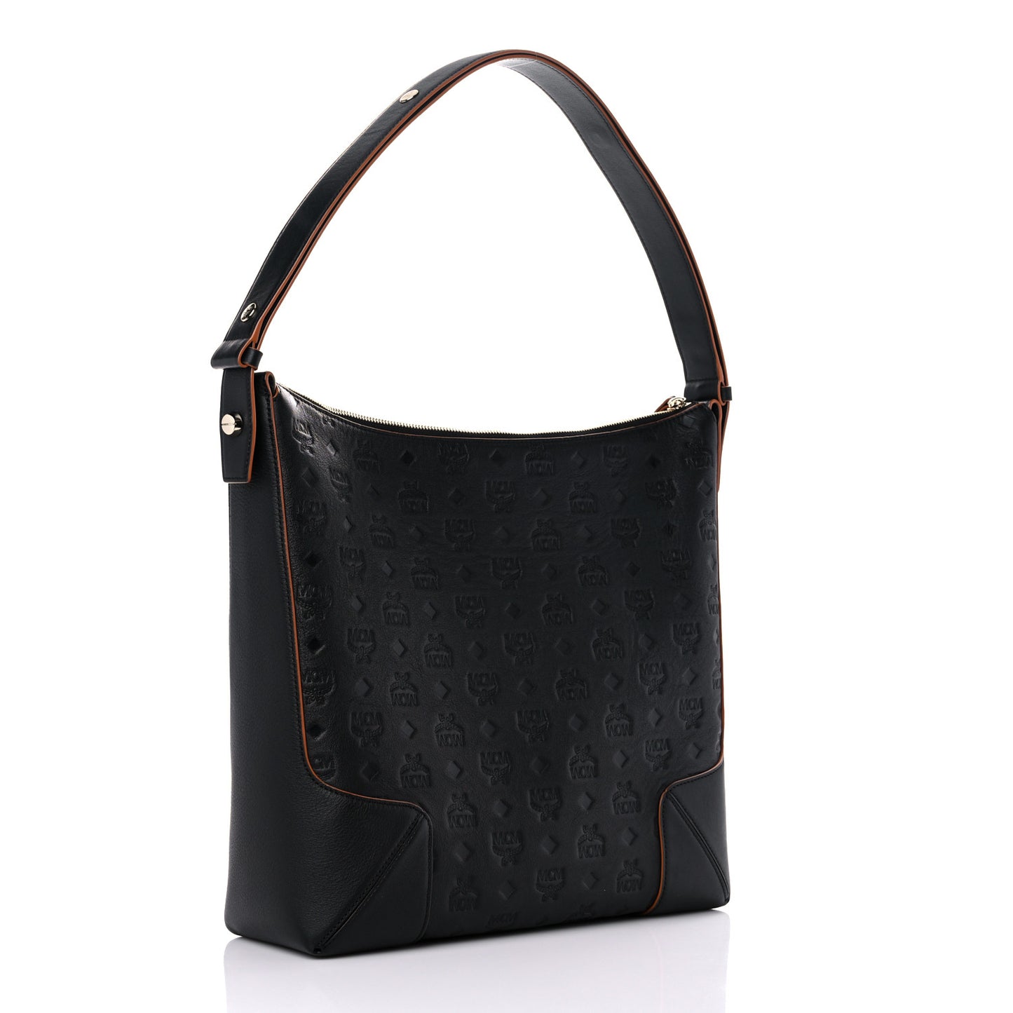 Calfskin Ottomar Monogram Large Klara Hobo Black