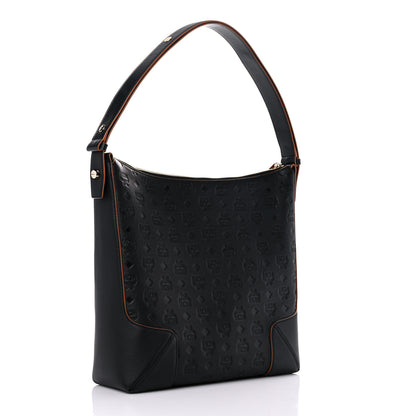 MCM Calfskin Ottomar Monogram Large Klara Hobo Black 3 of 10