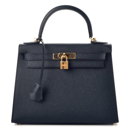 Hermes Epsom Kelly Sellier 28 Bleu Indigo 1 of 41