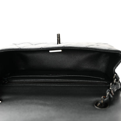 Chanel Lambskin Quilted Mini Rectangular Flap So Black 4 of 10